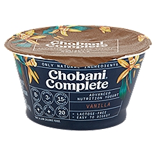 Chobani Complete Vanilla Low-Fat, Greek Yogurt, 5.3 Ounce