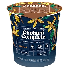 Chobani Complete Vanilla Low-Fat, Greek Yogurt, 24 Ounce