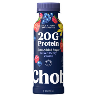 Chobani Complete Mixed Berry Vanilla Greek Yogurt Drink, 10 fl oz