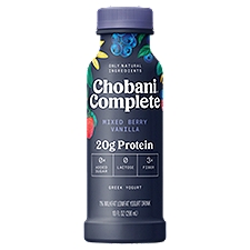 Chobani Complete Mixed Berry Vanilla Greek Yogurt Drink, 10 fl oz, 10 Fluid ounce