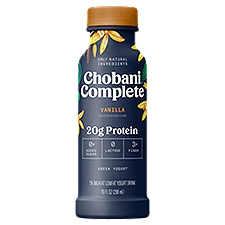 Chobani Complete Vanilla Lowfat Greek Yogurt Drink, 10 fl oz, 10 Fluid ounce
