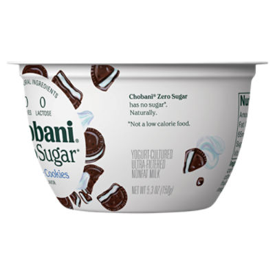 Chobani with Zero Sugar, Sugar Free Greek Yogurt, Vanilla, 5.3 oz