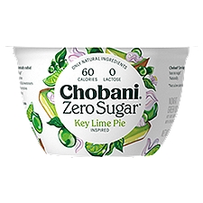 Chobani Zero Sugar Key Lime Pie Inspired, Yogurt, 5.3 Ounce