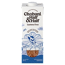 Chobani Lactose Free Half & Half, Milk and Cream, 32 Fluid ounce