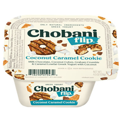 Chobani Flip Coconut Caramel Cookie Greek Yogurt, 4.5 oz - Fairway