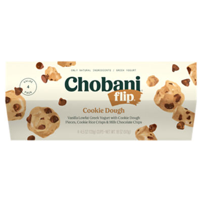 Chobani Flip Cookie Dough Greek Yogurt, 4.5 oz, 4 count