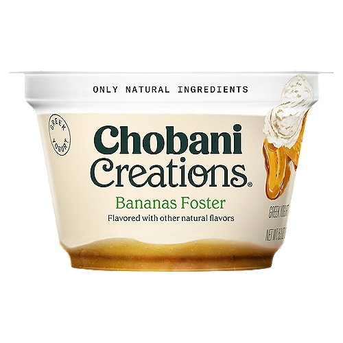 Chobani Creations Bananas Foster Greek Yogurt, 5.3 oz