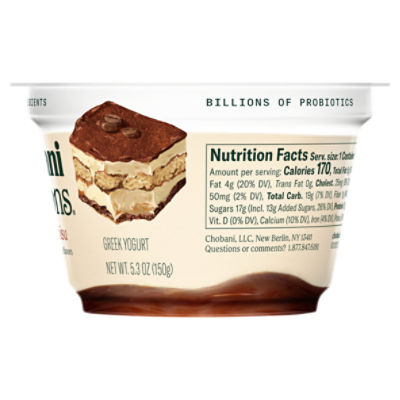 Chobani Creations Mocha Tiramisu Greek Yogurt, 5.3 oz - Fairway