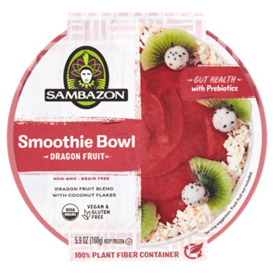 Sambazon Dragon Fruit Blend with Coconut Flakes Smoothie Bowl, 5.9 oz