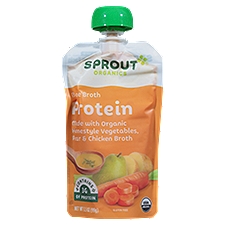 Sprout Organics Pear & Chicken Bone Broth, 8 Months and Up, 3.5 oz