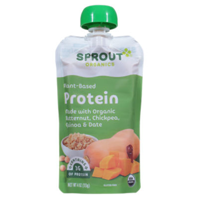 Sprout Organics PlantBased Protein Baby Food, 8 Months and Up, 4 oz