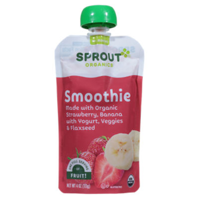 Sprout Organics Smoothie Baby Food, 12 Months and Up, 4 oz