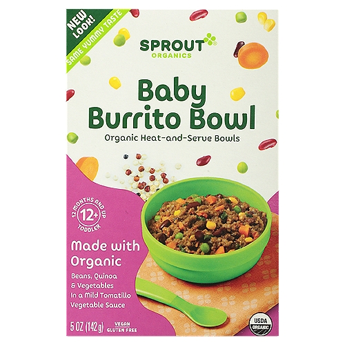 Sprout Organics Baby Burrito Bowl, Toddler, 12 Months & Up, 5 oz