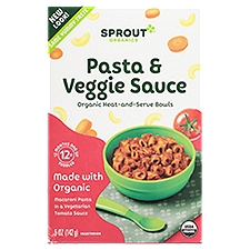 Sprout Organics Pasta & Veggie Sauce, Toddler, 12 Months & Up, 5 oz