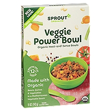 Sprout Organic Veggie Power Bowl, Toddler, 12 Months & Up, 5 oz