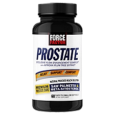 Force Factor Prostate Saw Palmetto & Beta-Sitosterol Dietary Supplement, 60 count