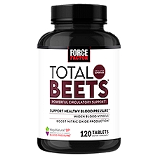 Force Factor Total Beets Circulation Superfood Dietary Supplement, 120 count