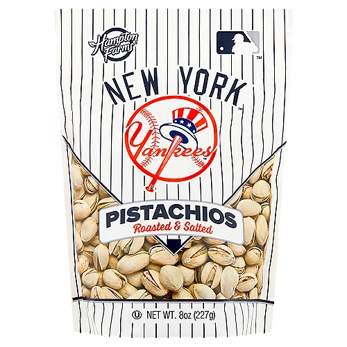 Hampton Farms New York Yankees Roasted & Salted Pistachios, 8 oz