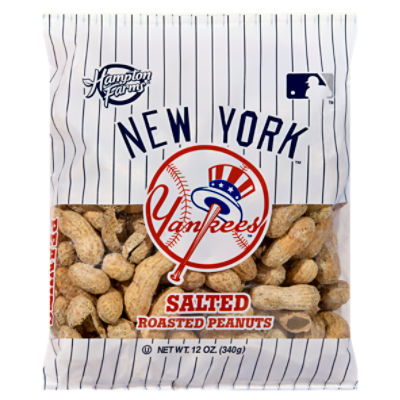 Hampton Farms New York Yankees Salted Roasted Peanuts, 12 oz