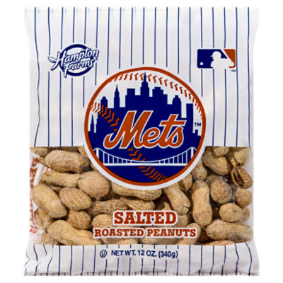 Hampton Farms Mets Salted Roasted Peanuts, 12 oz