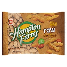 Hampton Farms Raw Natural Peanuts, 1 lb