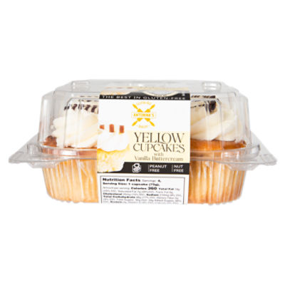 Antonina's Gluten-Free Yellow Cupcakes with Vanilla Buttercream, 10.5 oz