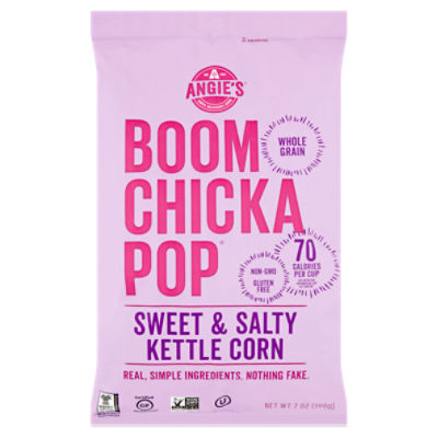 Angie's Boom Chicka Pop Sweet & Salty Kettle Corn, 7 oz, 7 Ounce