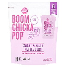 Angie's Boom Chicka Pop Sweet & Salty Kettle Corn, 1 oz, 6 count