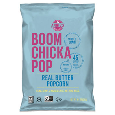Angie's Boom Chicka Pop Real Butter Popcorn, 4.4 oz, 4.4 Ounce