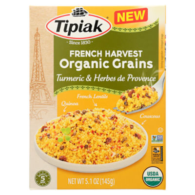 Tipiak Turmeric & Herbes de Provence French Harvest Organic Grains, 5.1 oz