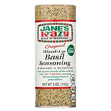Jane's Krazy Original Mixed-Up Basil Seasoning, 5 oz, 5 Ounce