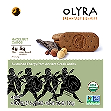 Olyra Hazelnut Carob Breakfast Biscuits, 1.32 oz, 4 count