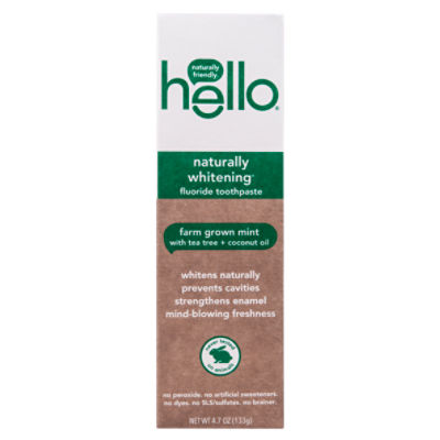 Hello Naturally Whitening Mint Toothpaste, 4.7oz