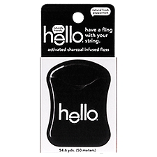 HELLO Activated Charcoal Infused Mint, Floss, 1 Each