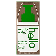 Hello Mighty + Tiny Fresh Mint Mouthwash Concentrate, 3.25 fl oz