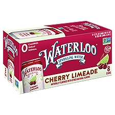 Waterloo Cherry Limeade, Sparkling Water, 96 Fluid ounce