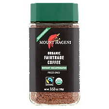 Mount Hagen Coffee, Instant Decaffeinated Organic Fairtrade, 3.53 Ounce