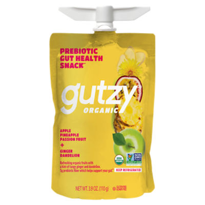 Gutzy Organic Apple, Pineapple, Passion + Ginger Dandelion Prebiotic