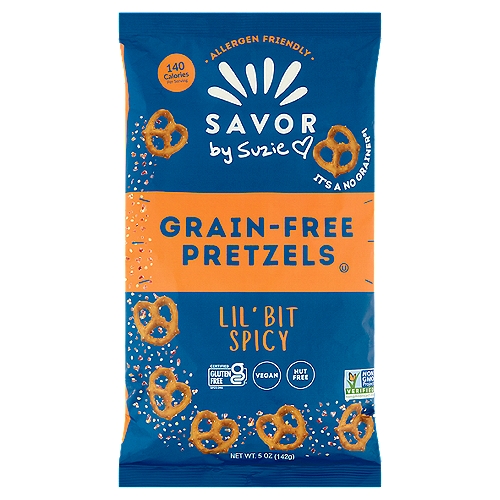 Savor by Suzie Grain-Free Lil' Bit Spicy Pretzels, 5 oz