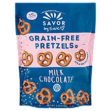 Savor By Suzie Grain-Free Milk Chocolate Pretzels, 5 oz