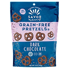 Savor By Suzie Grain-Free Dark Chocolate Pretzels, 5 oz