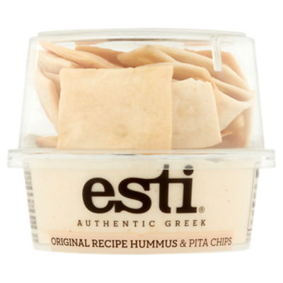 Esti Authentic Greek Original Recipe Hummus & Pita Chips, 4.6 oz