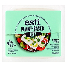 Esti Plant-Based Feta Style Block Cheese, 7 oz, 7 Ounce