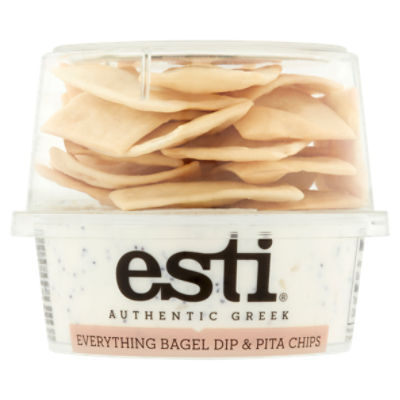 Esti Authentic Greek Everything Bagel Dip & Pita Chips, 4.6 oz ShopRite