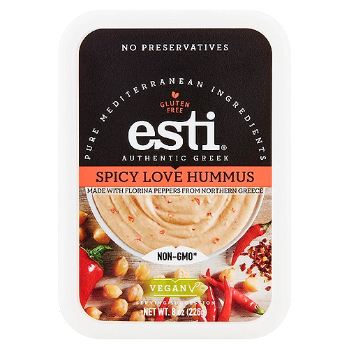 Esti Authentic Greek Spicy Love Hummus, 8 oz