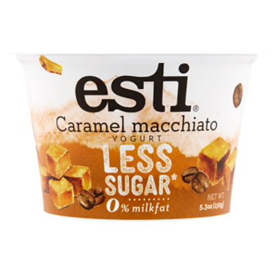 Esti Less Sugar Caramel Macchiato Yogurt, 5.3 oz