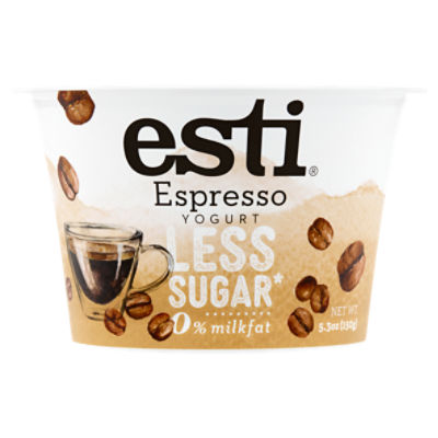 Esti Less Sugar Espresso Yogurt, 5.3 oz