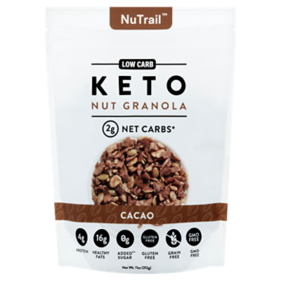 NuTrail Low Carb Keto Cacao Nut Granola, 11 oz