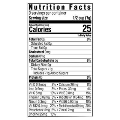 Baby puffs 2024 nutrition facts