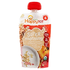 Happy Tot Organics Super Morning Organic Apples, Cinnamon, Yogurt & Oats + Super Chia, 4 oz